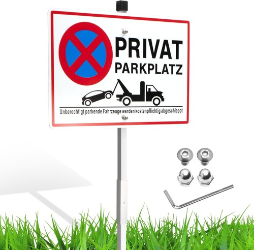 Privatparkplatz schild - privatparkplatz,