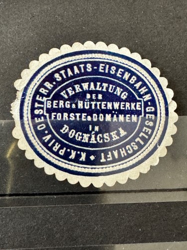 Reklamemarke siegelmarke k - siegelmarke, k.k