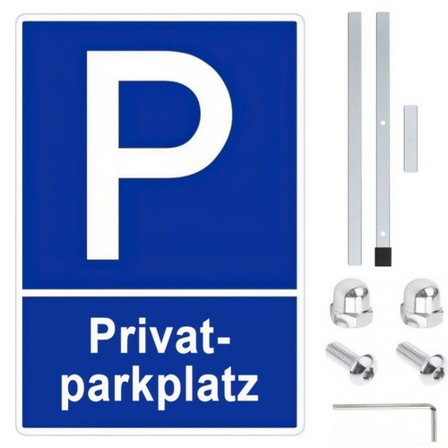 Parkplatzschild mit cm - mit,