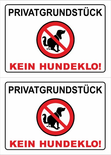 2er set privatgrundstück - set:,