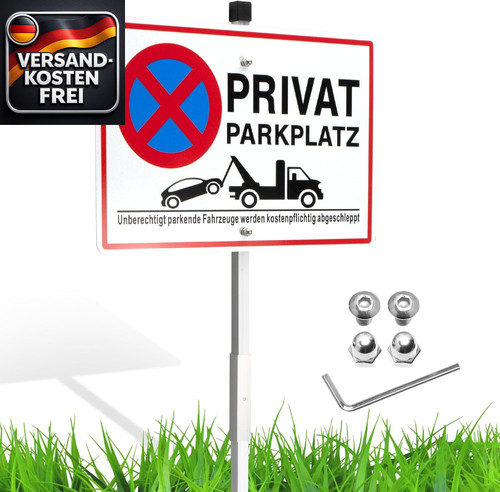 Privatparkplatz schild alu - schild,