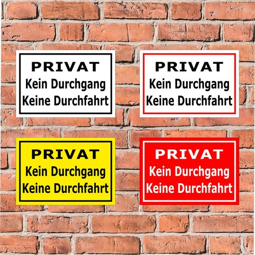 Schild privat kein durchgang - schild,