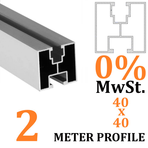Meter alu solarprofil - meter,