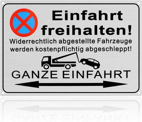 Einfahrt freihalten schild - einfahrt,