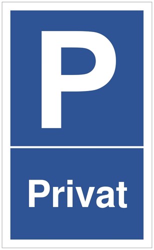 Schild privatparkplatz - -,