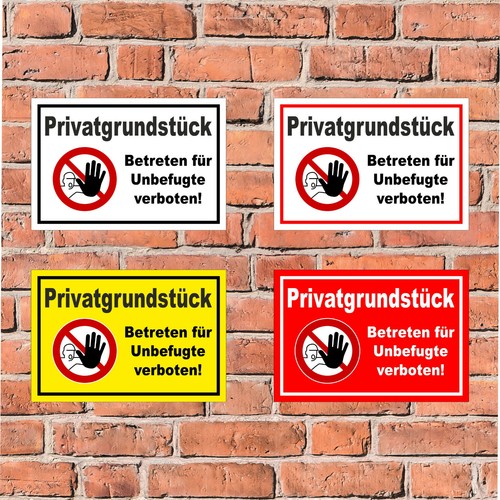Schild privatgrundstück - schild,