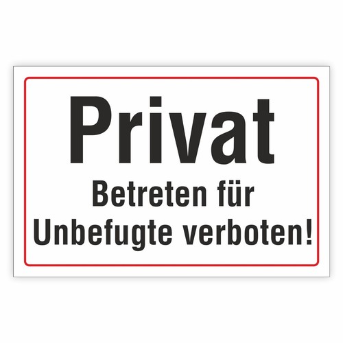 Schild privat betreten für - schild, privat,