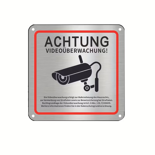 Achtung videoüberwachung - achtung,