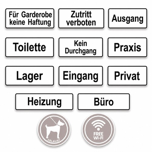Hinweisschild türschild - hinweisschild,