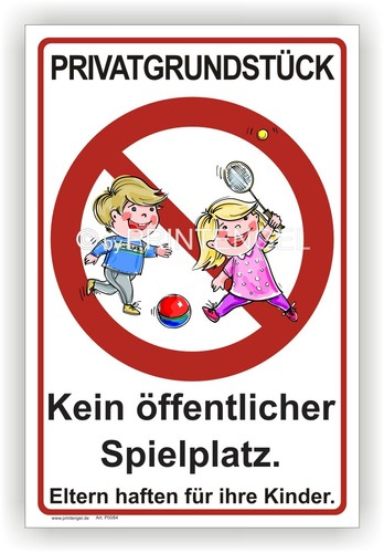 Schild privatgrundstück kein - schild,