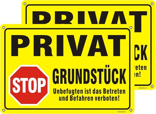 Privatgrundstück schild - privatgrundstück,