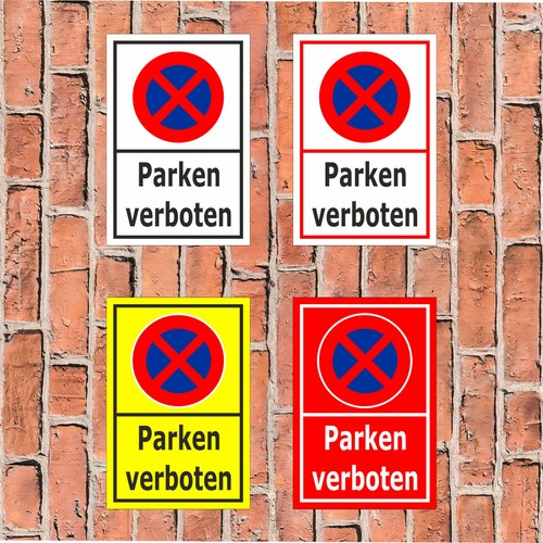 Schild parken verboten - schild,