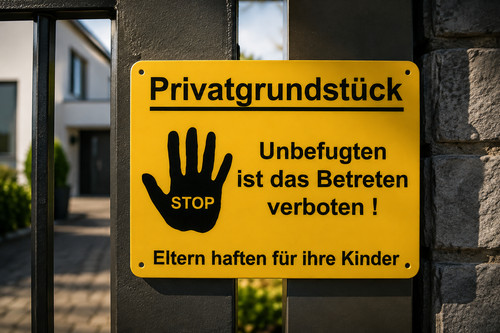 Privatgrundstück schild - privatgrundstück,
