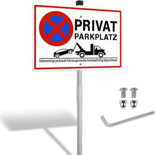 Privatparkplatz schild mit - privatparkplatz,