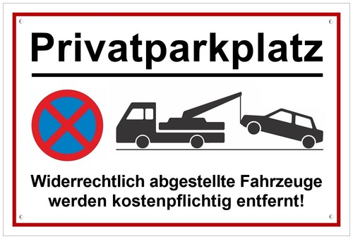 Schild privatparkplatz - ☆,