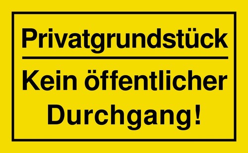 Privatgrundstück kein - privatgrundstück,