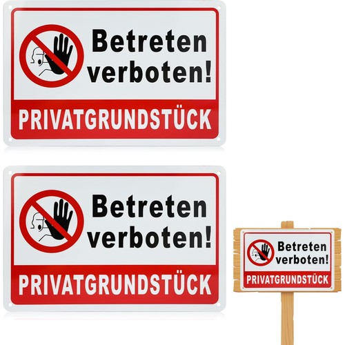 Privatgrundstück schilder - privatgrundstück,