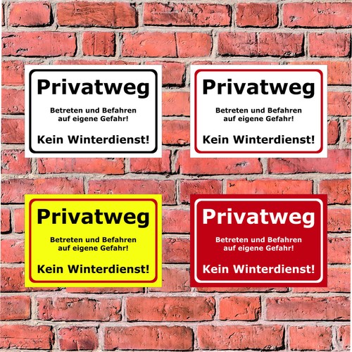 Schild privatweg kein - schild,