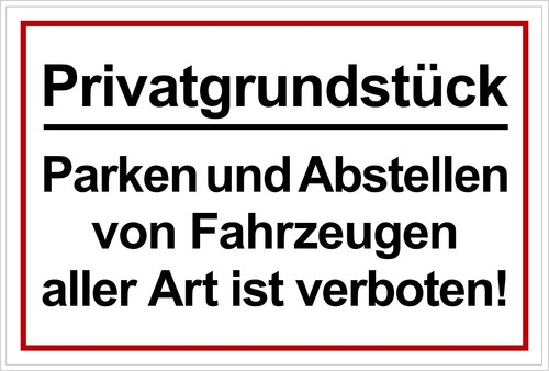 Schild privatgrundstück - ☆,