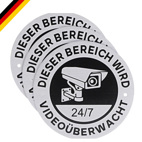 Schild videoüberwachung - 3, x