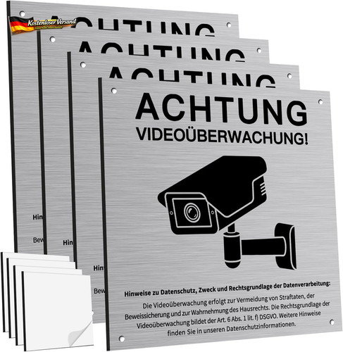 Videoüberwachung schild - videoüberwachung,