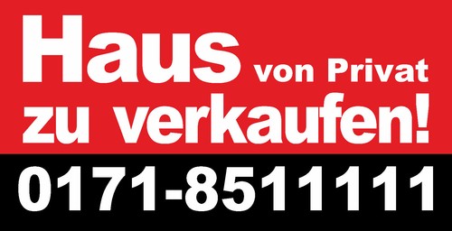 Werbebanner haus von privat - werbebanner,